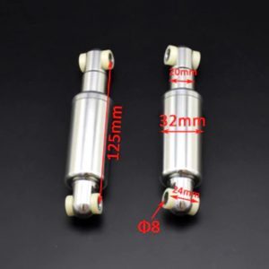 Elektritõukeratta tagaamort 125mm hõbedane