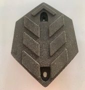 Rubber rear footrest cover Vsett 10+