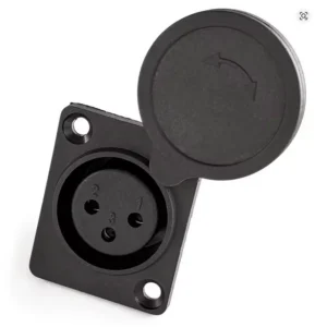 Laadimisport kaanega XLR 3-pin